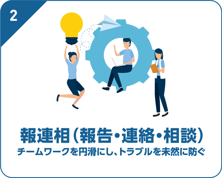 報連相（報告・連絡・相談）